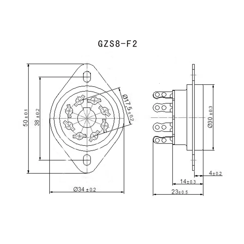 1PCS Plastic K8A 8pin Vacuum Tube Socket Chassis Mount Audio HIFI DIY Amplifier For KT88 EL34 6V6 6SN7 274B 6L6 6SL7 350B 6V6
1PCS Plastic K8A 8pin Vacuum Tube Socket Chassis Mount Audio HIFI DIY Amplifier For KT88 EL34 6V6 6SN7 274B 6L6 6SL7 350B 6V6