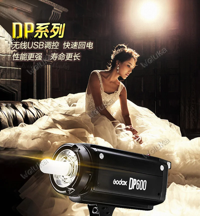 Лампа для фотосъемки Godox DP600W + SP400 в комплекте Верхняя лампа стойка студийной