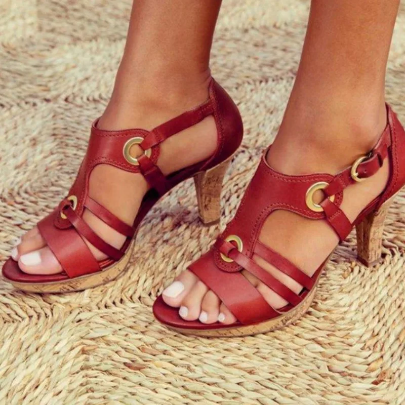 Size 35-43 Women Summer Sandals Sexy Peep Toe Cuts Outs Shoes High Heels Buckle Strap Female Fashion Dress Woman Sandals Fashion
Size 35-43 Women Summer Sandals Sexy Peep Toe Cuts Outs Shoes High Heels Buckle Strap Female Fashion Dress Woman Sandals Fashion