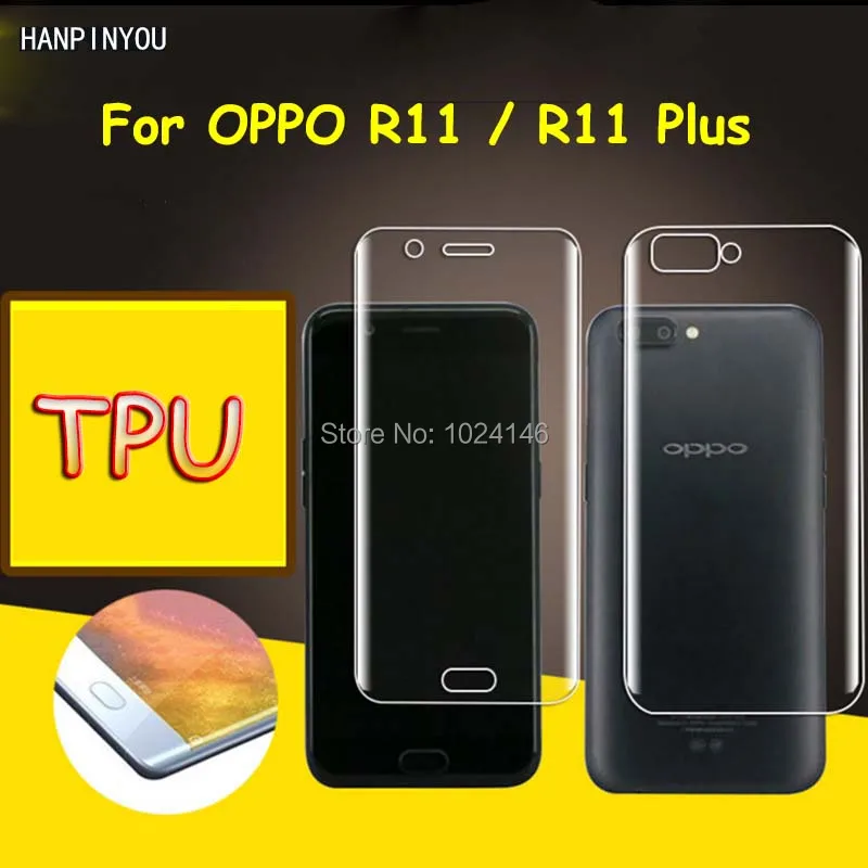 Front / Back Full Coverage Clear Soft TPU Film Screen Protector For OPPO R11 / R11Plus Cover Curved Parts (Not Tempered Glass)
Front / Back Full Coverage Clear Soft TPU Film Screen Protector For OPPO R11 / R11Plus Cover Curved Parts (Not Tempered Glass)