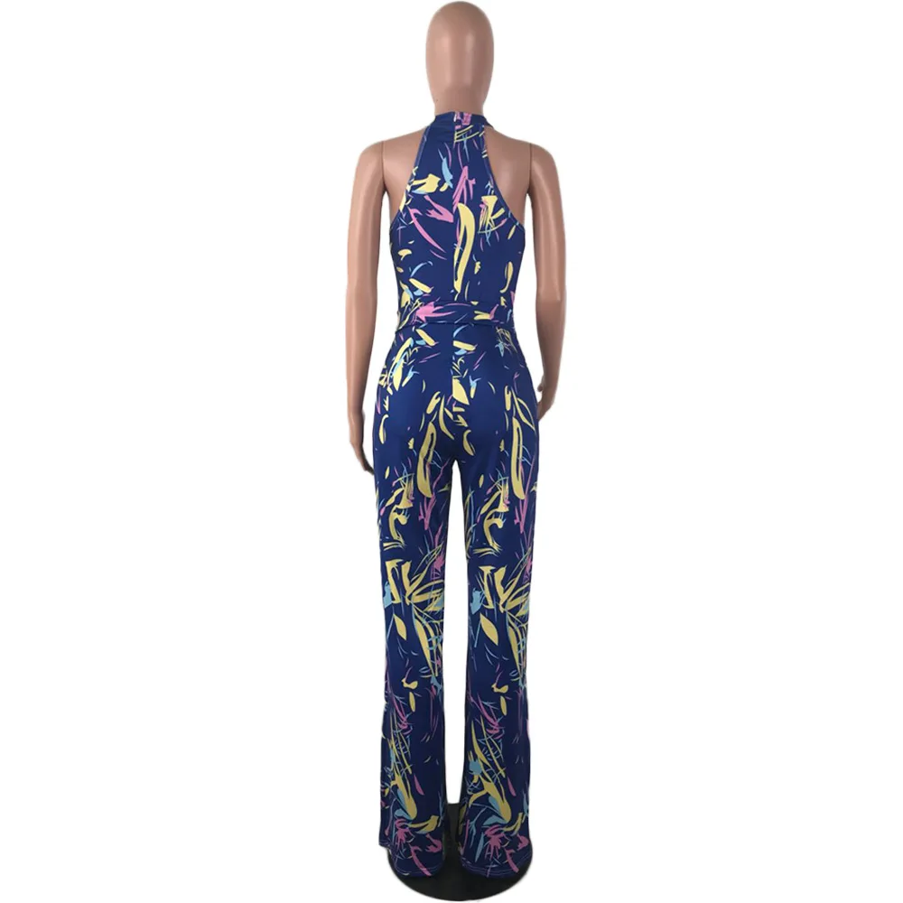 Colorful Print Sexy Rompers Womens Jumpsuit Off Shoulder Backless Wide Leg Overall Summer Round Neck Sleeveless Party Bodysuit
Colorful Print Sexy Rompers Womens Jumpsuit Off Shoulder Backless Wide Leg Overall Summer Round Neck Sleeveless Party Bodysuit