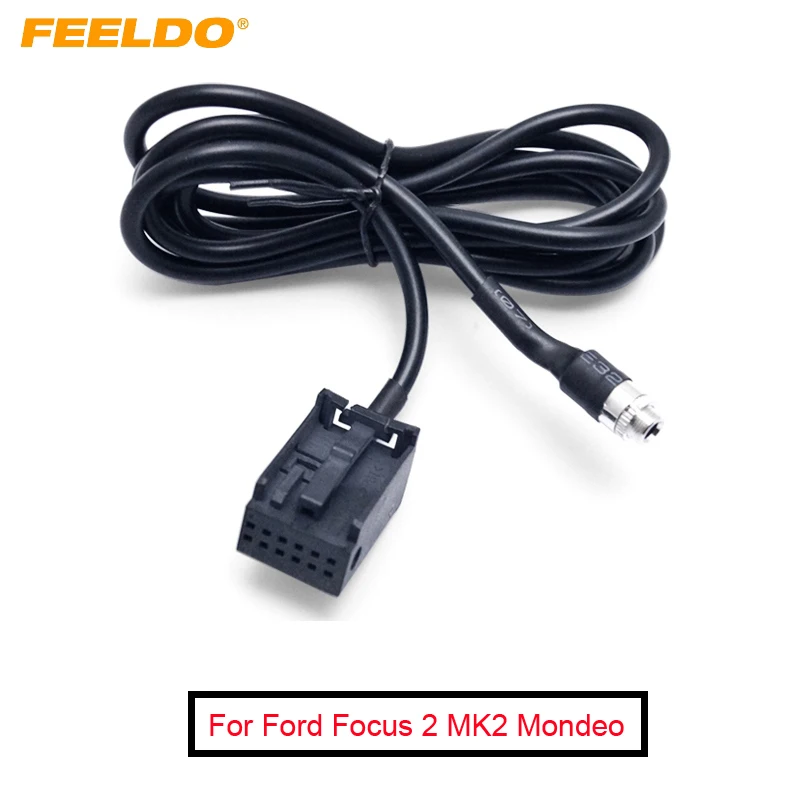 

FEELDO 20Pcs Car Radio CD Player Auxiliary Aux Audio Cable For Ford Focus 2 MK2 Ford Mondeo Aadpter Wire #AM1406