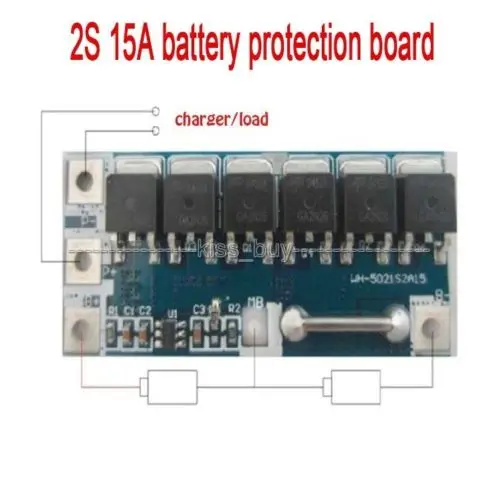 2S 15A Li-Ion 7 2 V 4 v 18650 литиевые bms PCM плата защиты батареи модуль | Электроника