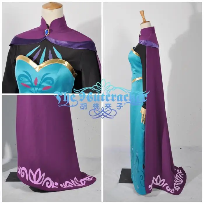 2015 Fashion Types Elsa Crown Coronation dress Party Cosplay Costume H002 | Тематическая одежда и униформа