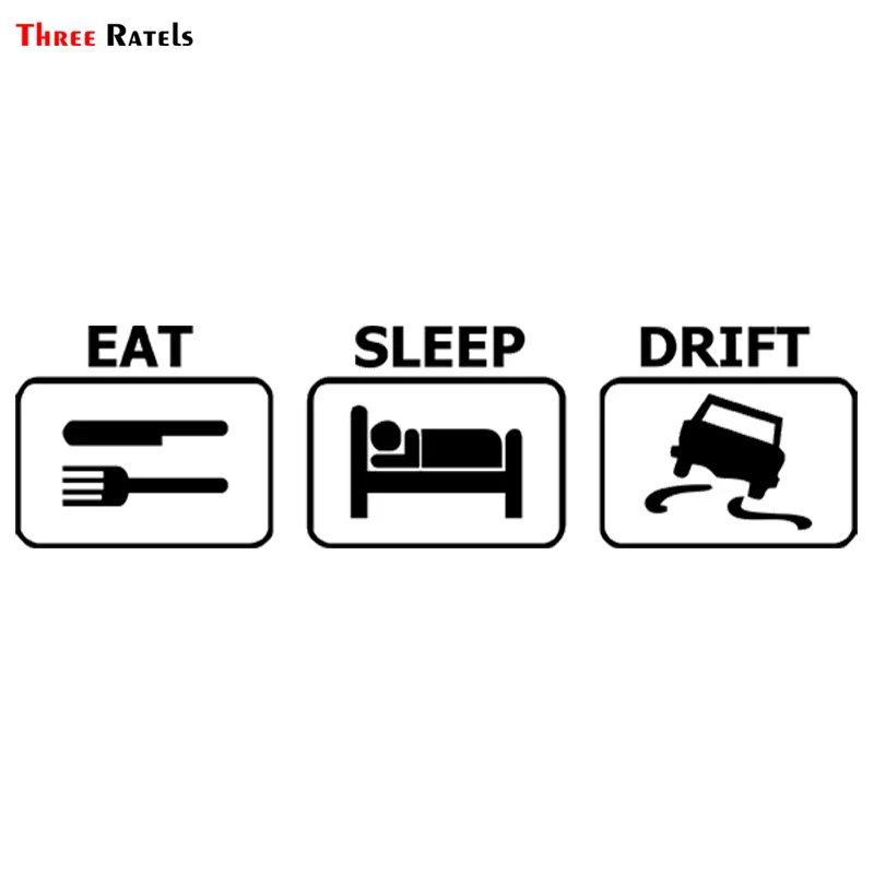 Three Ratels TZ-2013# 15x4cm Eat Sleep Drift Car Sticker Funny Stickers Styling Removable Decals
Three Ratels TZ-2013# 15x4cm Eat Sleep Drift Car Sticker Funny Stickers Styling Removable Decals