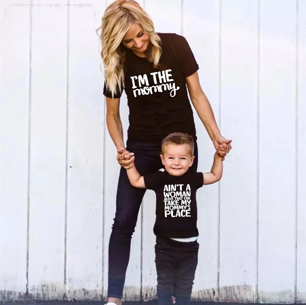 I'm The Mommy & Ain't A Woman That Alive Could Take The Place of My Mommy Family Matching Tshirts Mom and Kids Tee Shirts Wear
I'm The Mommy & Ain't A Woman That Alive Could Take The Place of My Mommy Family Matching Tshirts Mom and Kids Tee Shirts Wear