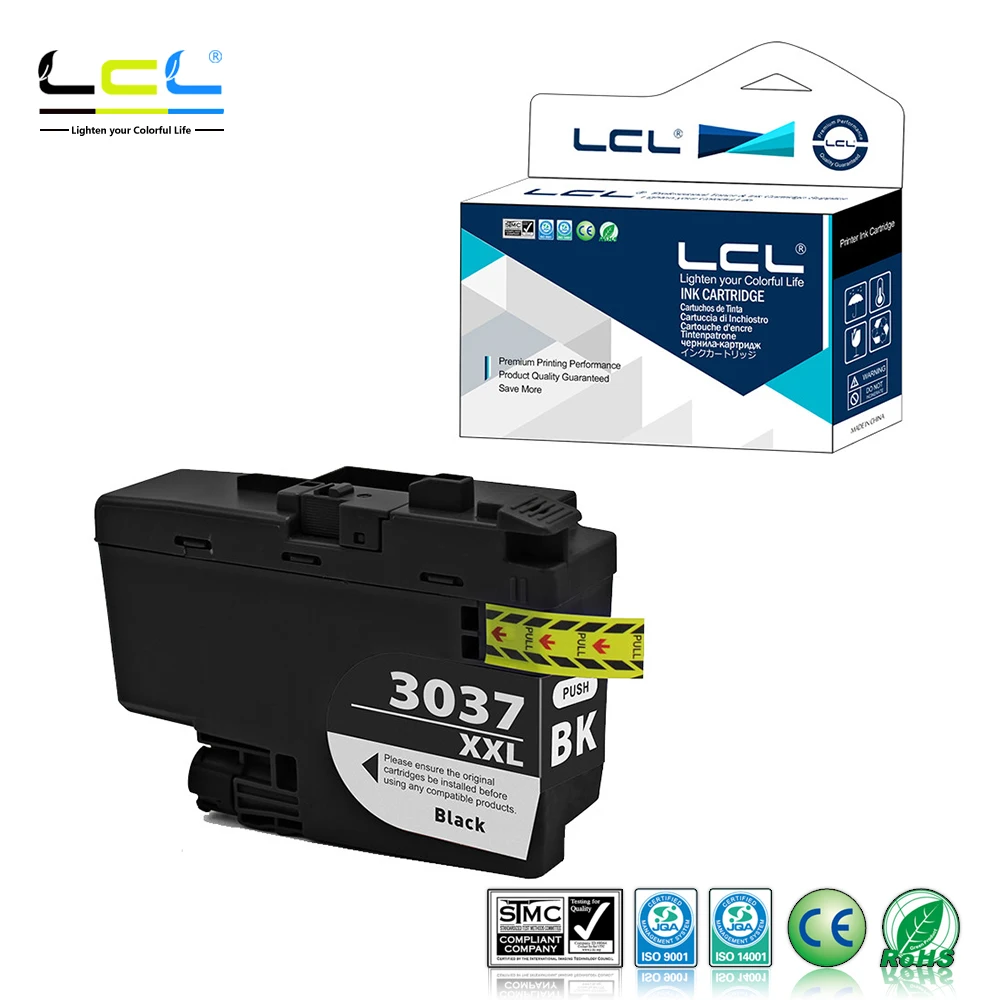 LCL B-LC3037BK Pigment LC3037 K C M Y (1-Pack ) Ink Cartridge pigment Compatible for Brother MFC-J5845DW MFC-J5845DW
LCL B-LC3037BK Pigment LC3037 K C M Y (1-Pack ) Ink Cartridge pigment Compatible for Brother MFC-J5845DW MFC-J5845DW