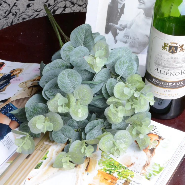 5PCS Eucalyptus Artificial flower silk flower decoration artificial leaves dinning table decoration Artificial plastic plants
5PCS Eucalyptus Artificial flower silk flower decoration artificial leaves dinning table decoration Artificial plastic plants