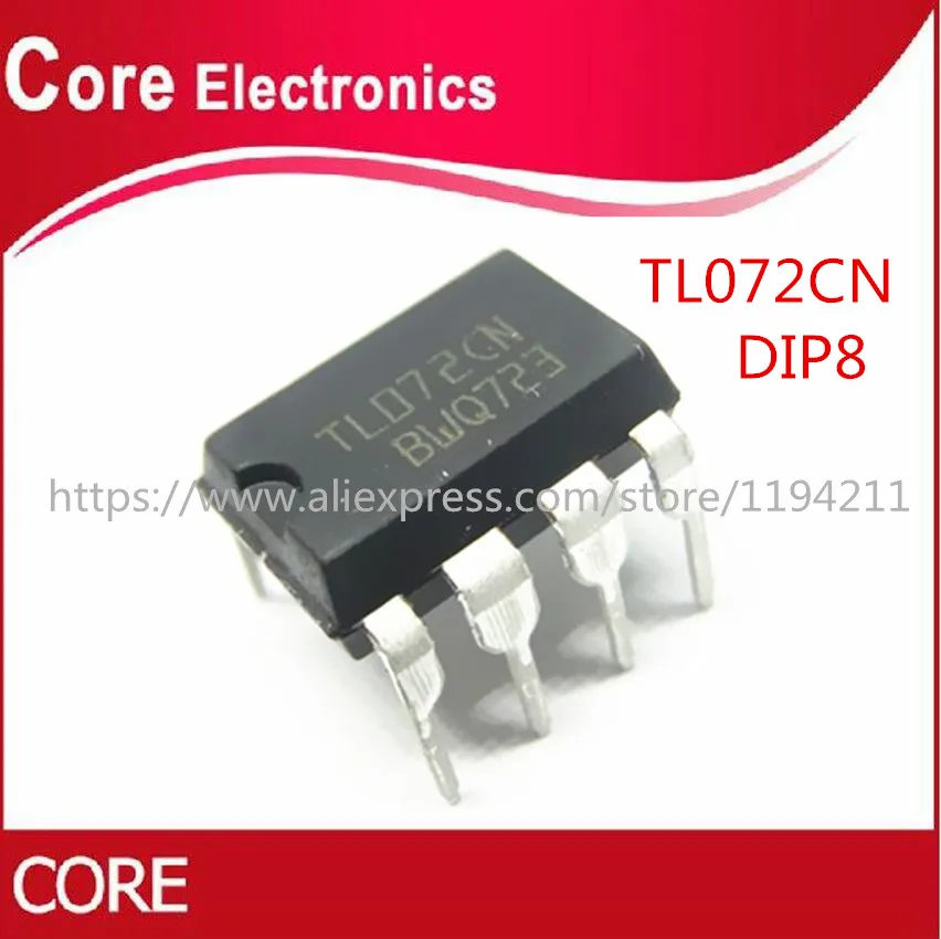 100 шт. TL072CP DIP8 TL072 DIP TL072CN новый и Oiginal IC|op amp|amplifier amp |