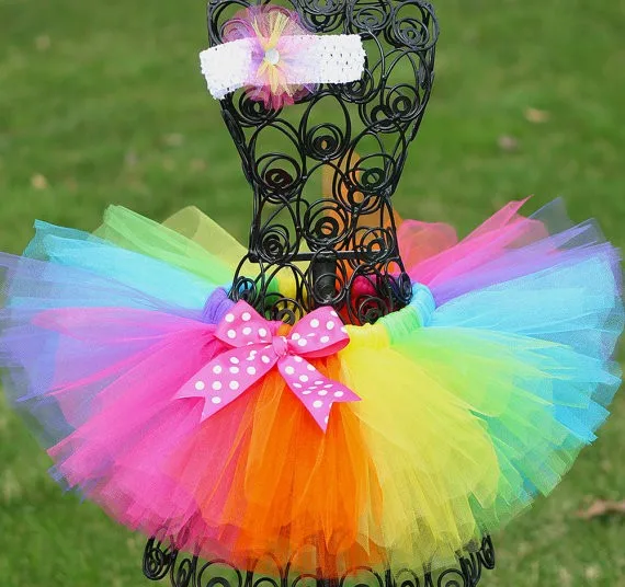 Rainbow Color Girls Tutu Skirts Baby Handmade Tulle Pettiskirt with Dots Bow and Flower Headband Kids Ballet Dance Tutus Clothes
Rainbow Color Girls Tutu Skirts Baby Handmade Tulle Pettiskirt with Dots Bow and Flower Headband Kids Ballet Dance Tutus Clothes