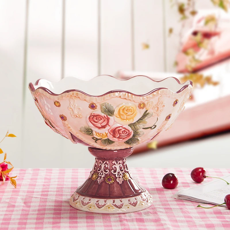 Fangya Vitoria environmental protection of European garden fruit plate ceramic living room coffee table dry fruit compote
Fangya Vitoria environmental protection of European garden fruit plate ceramic living room coffee table dry fruit compote