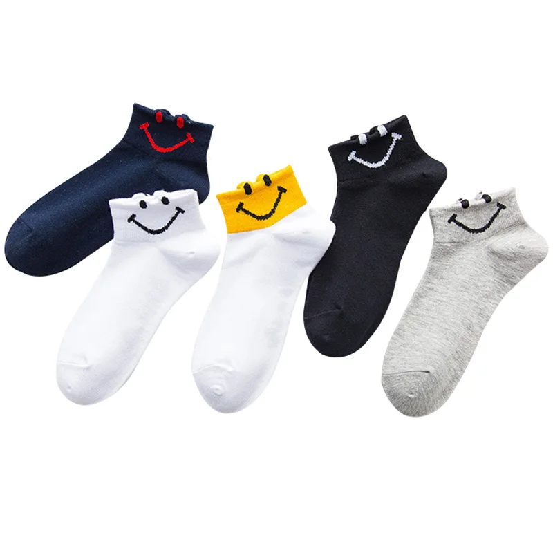 5 Pairs Women's Ankle Socks Summer Autumn Casual Funny Smile Face Socks Woman Cotton Calcetines Ladies Kawaii Cute Girls Socks
5 Pairs Women's Ankle Socks Summer Autumn Casual Funny Smile Face Socks Woman Cotton Calcetines Ladies Kawaii Cute Girls Socks