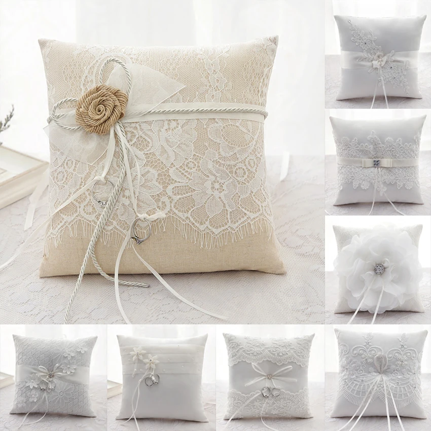 21X21cm Top Quality New Elegant Flowers Lace Favors Ring Pillow Handmade Lace Embroidery Cushion Wedding decoration Accessories
21X21cm Top Quality New Elegant Flowers Lace Favors Ring Pillow Handmade Lace Embroidery Cushion Wedding decoration Accessories