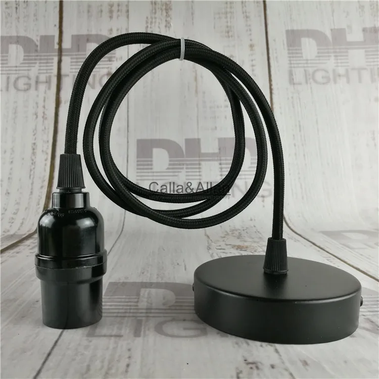 Free shipping Bakelit DIY pendant lamp fixture with wire E27 black plastic socket+ceiling plate Edison pendant light AC110V/220V
Free shipping Bakelit DIY pendant lamp fixture with wire E27 black plastic socket+ceiling plate Edison pendant light AC110V/220V