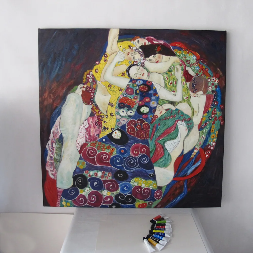 Modern oil painting Maiden by Gustav Klimtwall famous canvas art beautiful oil painting for living room
Modern oil painting Maiden by Gustav Klimtwall famous canvas art beautiful oil painting for living room