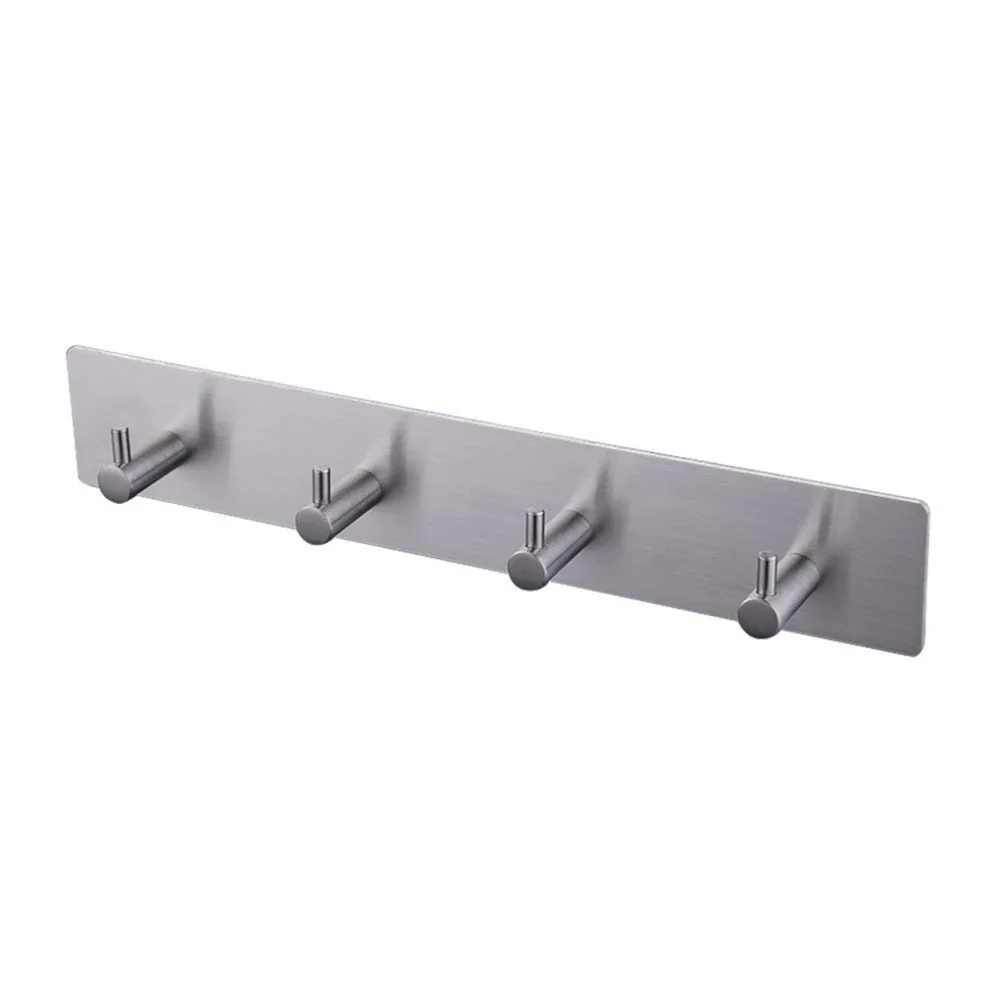 Towel Holder Adhesive Hooks Rail Stainless Steel 4-Hook Rack Bath Towel Hook Sticky Bathroom Kitchen Towel Multi 26cm
Towel Holder Adhesive Hooks Rail Stainless Steel 4-Hook Rack Bath Towel Hook Sticky Bathroom Kitchen Towel Multi 26cm