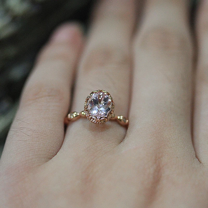 Dupuy Elegant Engagement Ring 14K Rose Gold Women Fashion Morganite Ring Classic Wedding Ring Fashion Final Jewelry D180254
Dupuy Elegant Engagement Ring 14K Rose Gold Women Fashion Morganite Ring Classic Wedding Ring Fashion Final Jewelry D180254