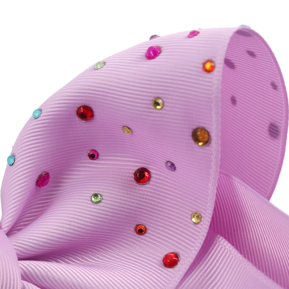 8" Rainbow Rhinestone Hair Bows Hair Clips For Girls Kids Handmade Large Knot Jumbo Bows Hairgrips Hair Accessories 6 Pieces/lot
8" Rainbow Rhinestone Hair Bows Hair Clips For Girls Kids Handmade Large Knot Jumbo Bows Hairgrips Hair Accessories 6 Pieces/lot
