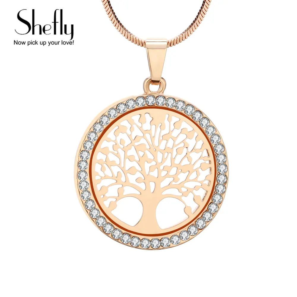Tree Of Life Necklace Women Jewelry Silver Color Gold Chain Czech Crystal Pendant Necklaces XL07064
Tree Of Life Necklace Women Jewelry Silver Color Gold Chain Czech Crystal Pendant Necklaces XL07064