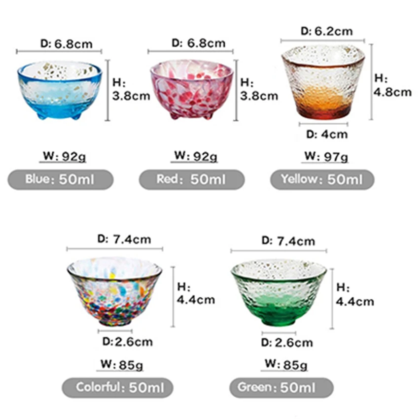 5pcs/set Handmade Colorful Wine Glass Household Mug Japanese Style Home Decoration Gift Trumpet Glass Water Glass Beer Cup
5pcs/set Handmade Colorful Wine Glass Household Mug Japanese Style Home Decoration Gift Trumpet Glass Water Glass Beer Cup