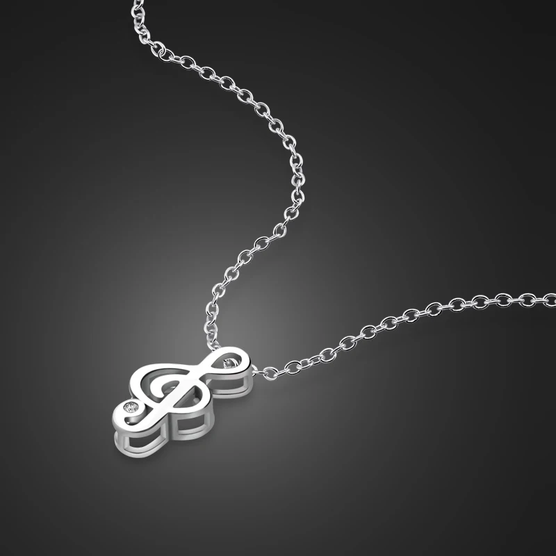 Girl Creative Silver Jewelry 925 Sterling Silver Musical Notes Pendant Necklace Solid Silver Clavicle Chain Birthday gift bijoux
Girl Creative Silver Jewelry 925 Sterling Silver Musical Notes Pendant Necklace Solid Silver Clavicle Chain Birthday gift bijoux