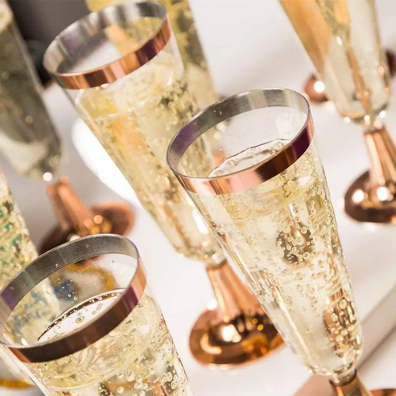 6pcs Wine Glass Champagne Flute Cocktail Glass Party Drink Cup Western Cuisine Cup Disposable Plastic Red 50JB019
6pcs Wine Glass Champagne Flute Cocktail Glass Party Drink Cup Western Cuisine Cup Disposable Plastic Red 50JB019
