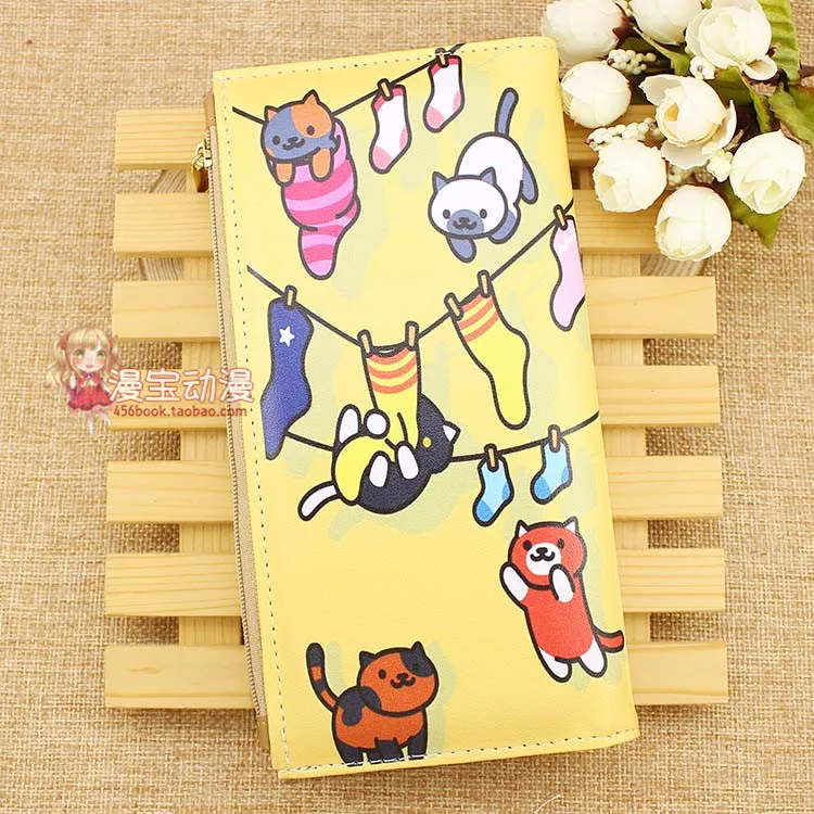 Free shipping Hot game Neko Atsume Cartoon cat printing man woman girls long Wallet Cartoon birthday present yellow color Wallet
Free shipping Hot game Neko Atsume Cartoon cat printing man woman girls long Wallet Cartoon birthday present yellow color Wallet