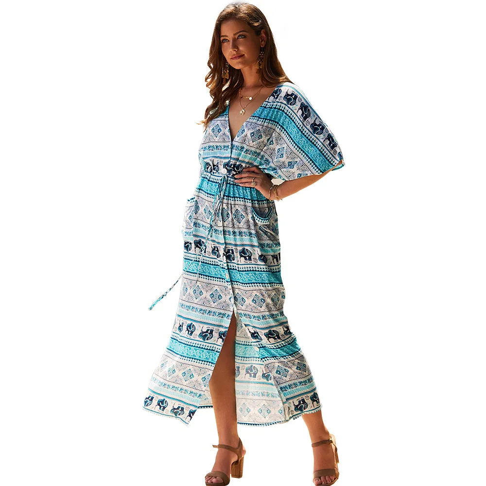 Women's dress 2019 spring and summer new bohemian split casual sexy temperament dress BONJEAN
Women's dress 2019 spring and summer new bohemian split casual sexy temperament dress BONJEAN