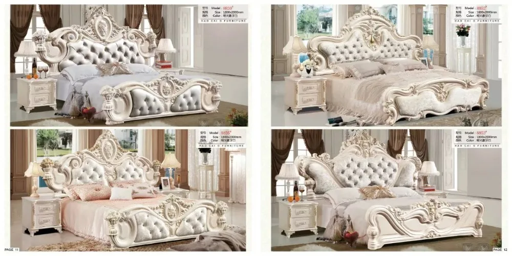 modern european solid wood bed Fashion Carved leather french bedroom set furniture king size HC006
modern european solid wood bed Fashion Carved leather french bedroom set furniture king size HC006