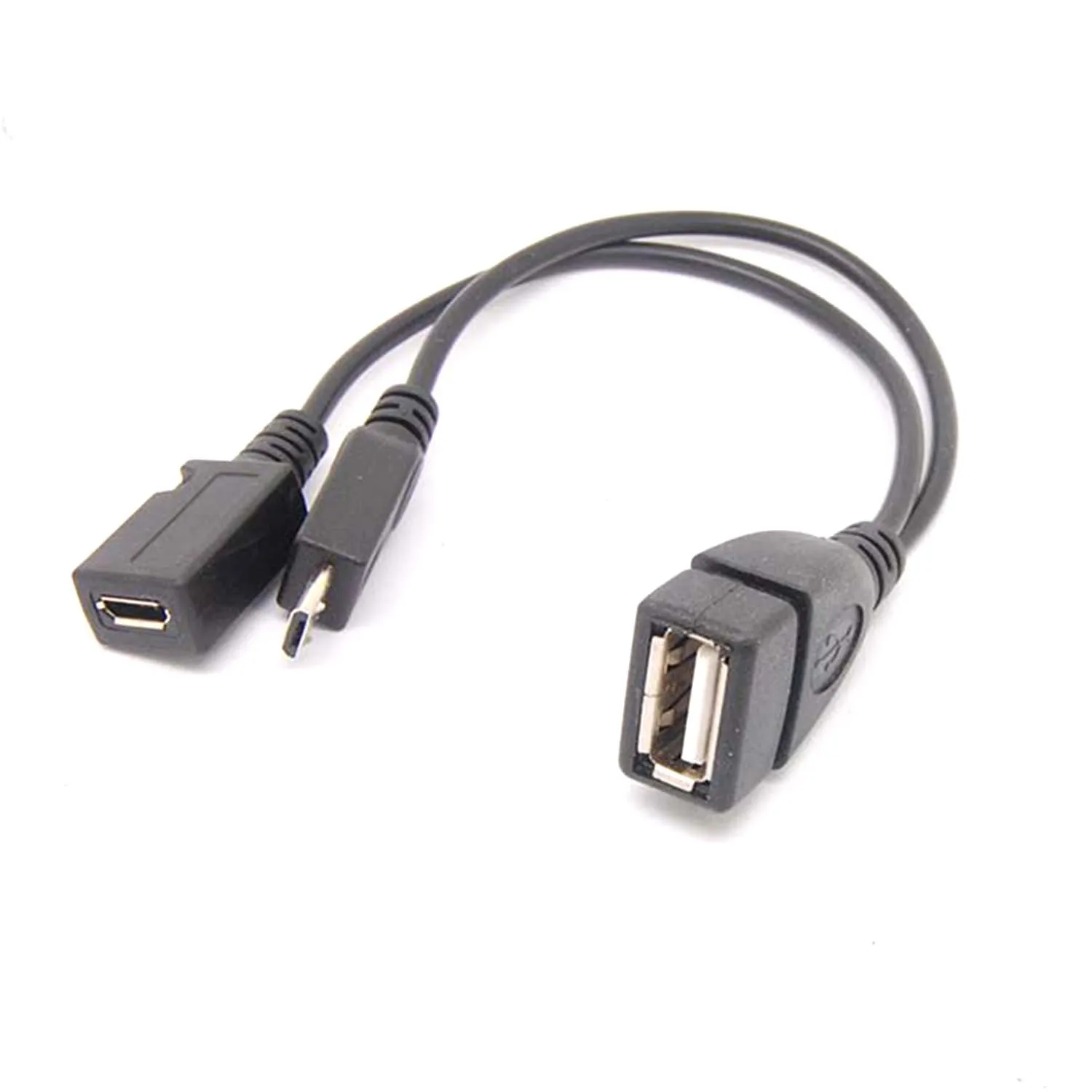 Micro USB Male To USB Female Host OTG Cable USB Power Y Cable for Cell phone TABLET
Micro USB Male To USB Female Host OTG Cable USB Power Y Cable for Cell phone TABLET