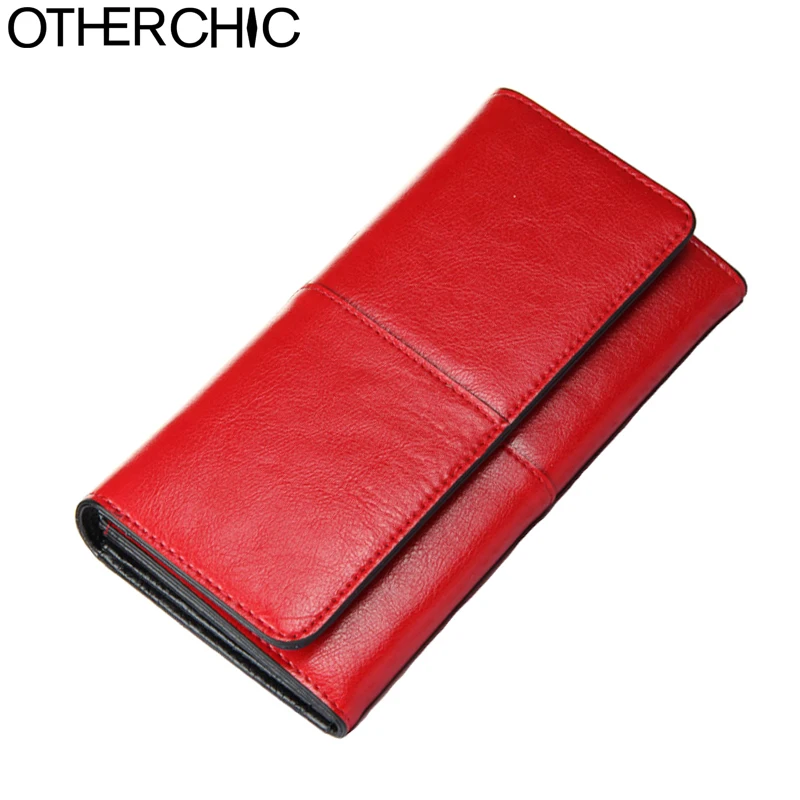 OTHERCHIC женские кошельки из натуральной кожи длинный бумажник Женские Элегантные