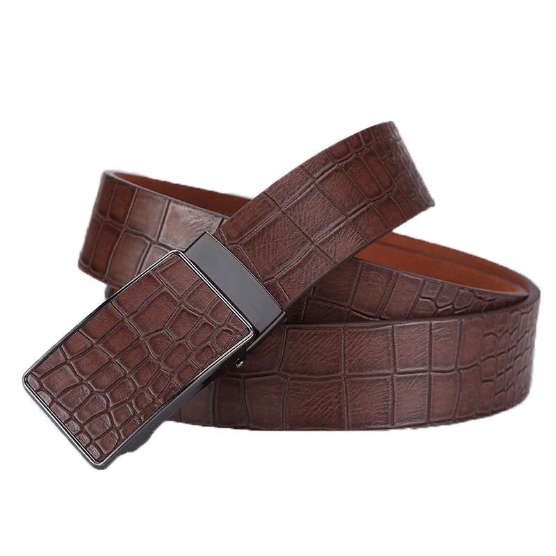 Ta-weo Casual Men's Leather Belts, Faux Crocodile Striped Strap, Automatic Buckle Leather Belt Men Good Quality
Ta-weo Casual Men's Leather Belts, Faux Crocodile Striped Strap, Automatic Buckle Leather Belt Men Good Quality