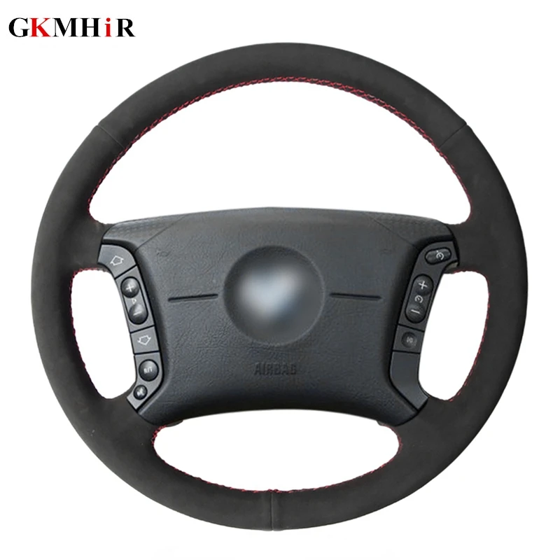 DIY Hand-stitched Soft Comfortable Black Suede Leather Car Steering Wheel Cover for BMW E46 318i 325i E39 E53 X5
DIY Hand-stitched Soft Comfortable Black Suede Leather Car Steering Wheel Cover for BMW E46 318i 325i E39 E53 X5