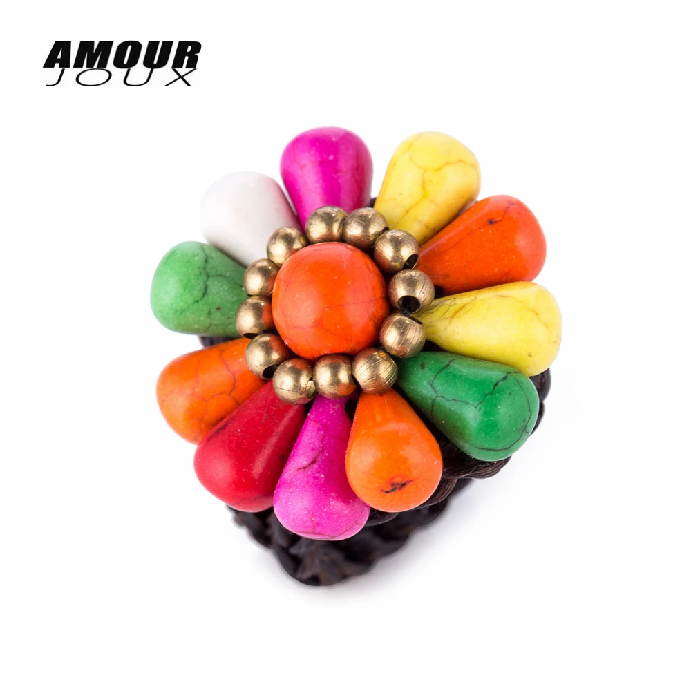 Handmade Ethnic Ring Wax Rope Hand-Woven Band Stone Flower Stone Rings For Women Bohemian Party Vintage Wedding Ring Resizable
Handmade Ethnic Ring Wax Rope Hand-Woven Band Stone Flower Stone Rings For Women Bohemian Party Vintage Wedding Ring Resizable