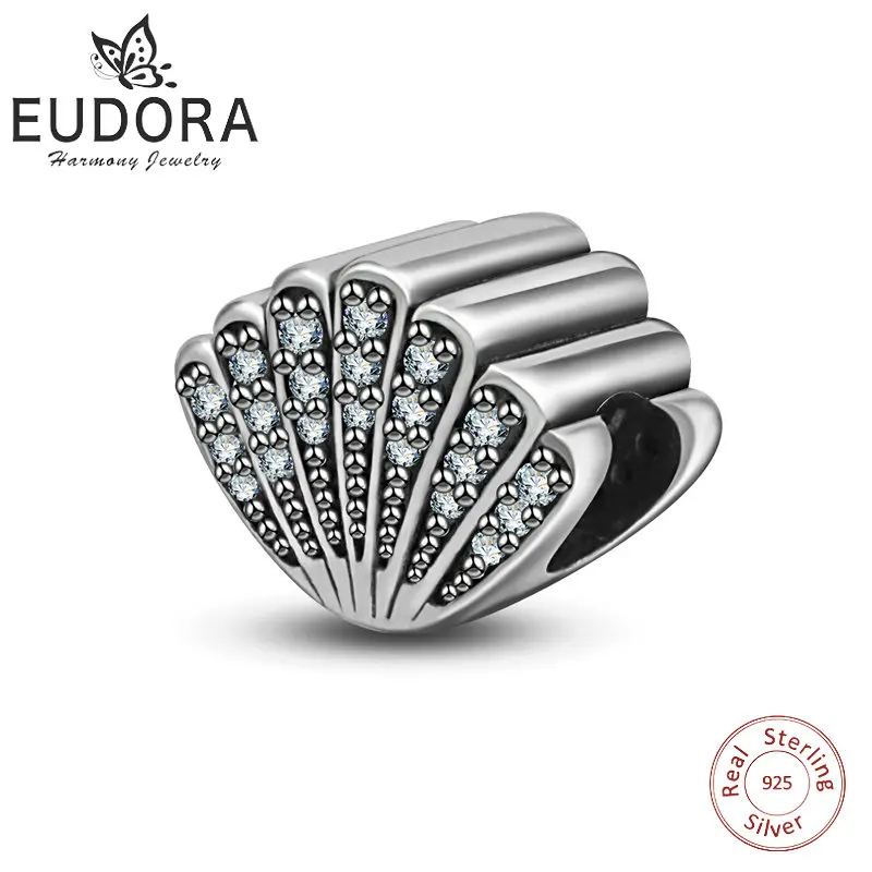 Eudora New 925 Sterling Silver CZ Bead Charm Scallops Shape Charms Beads Fits Bracelet & Bangles DIY Jewelry for Women Girl Gift
Eudora New 925 Sterling Silver CZ Bead Charm Scallops Shape Charms Beads Fits Bracelet & Bangles DIY Jewelry for Women Girl Gift