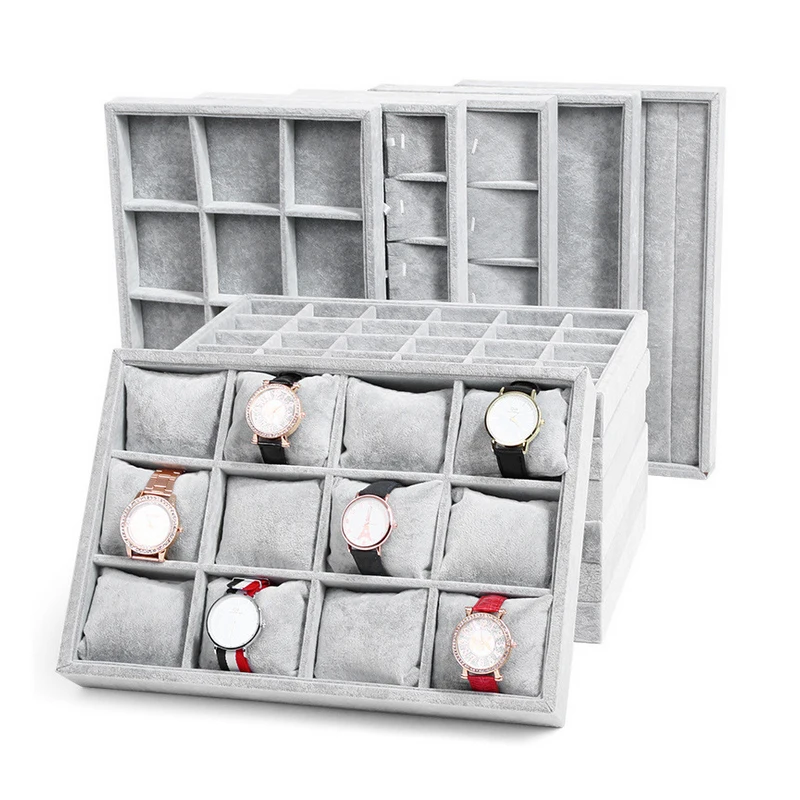 High Quality Velvet Jewelry Trays Jewelry Display Holder Bracelet Ring Earring Jade Pendan Box Case Jewelry Storage Organizer
High Quality Velvet Jewelry Trays Jewelry Display Holder Bracelet Ring Earring Jade Pendan Box Case Jewelry Storage Organizer