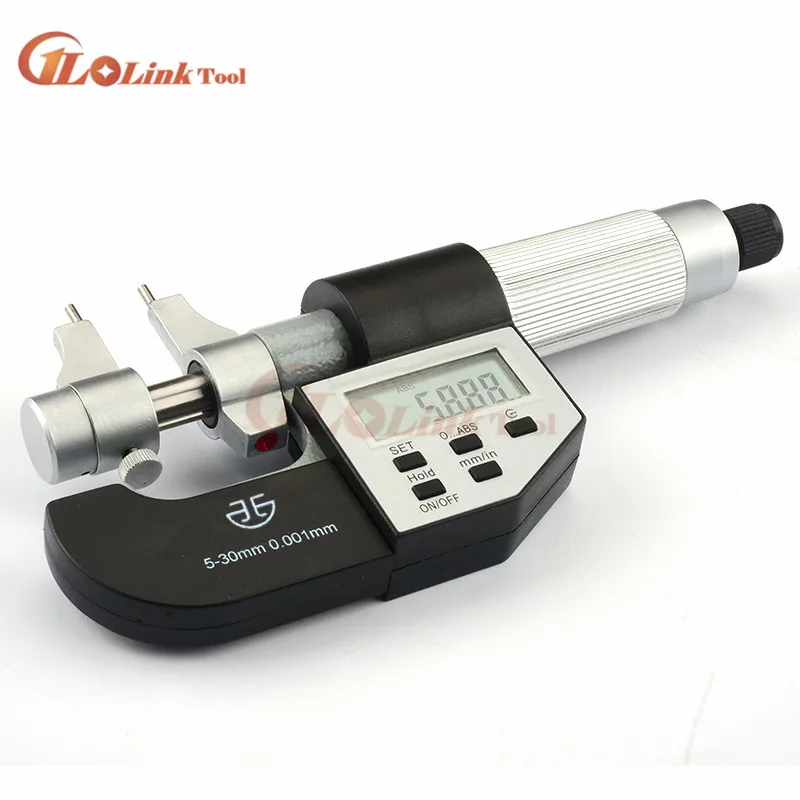 Цифровой микрометр XIBEI 5-30 мм 25-50 50-75 75-100 IP54 внутренний 0 001 мм/мм Электронный