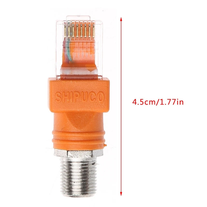 F Female To RJ45 Male Coaxial Barrel Coupler Adapter RJ45 To RF Connector Converter Dropshipping
F Female To RJ45 Male Coaxial Barrel Coupler Adapter RJ45 To RF Connector Converter Dropshipping