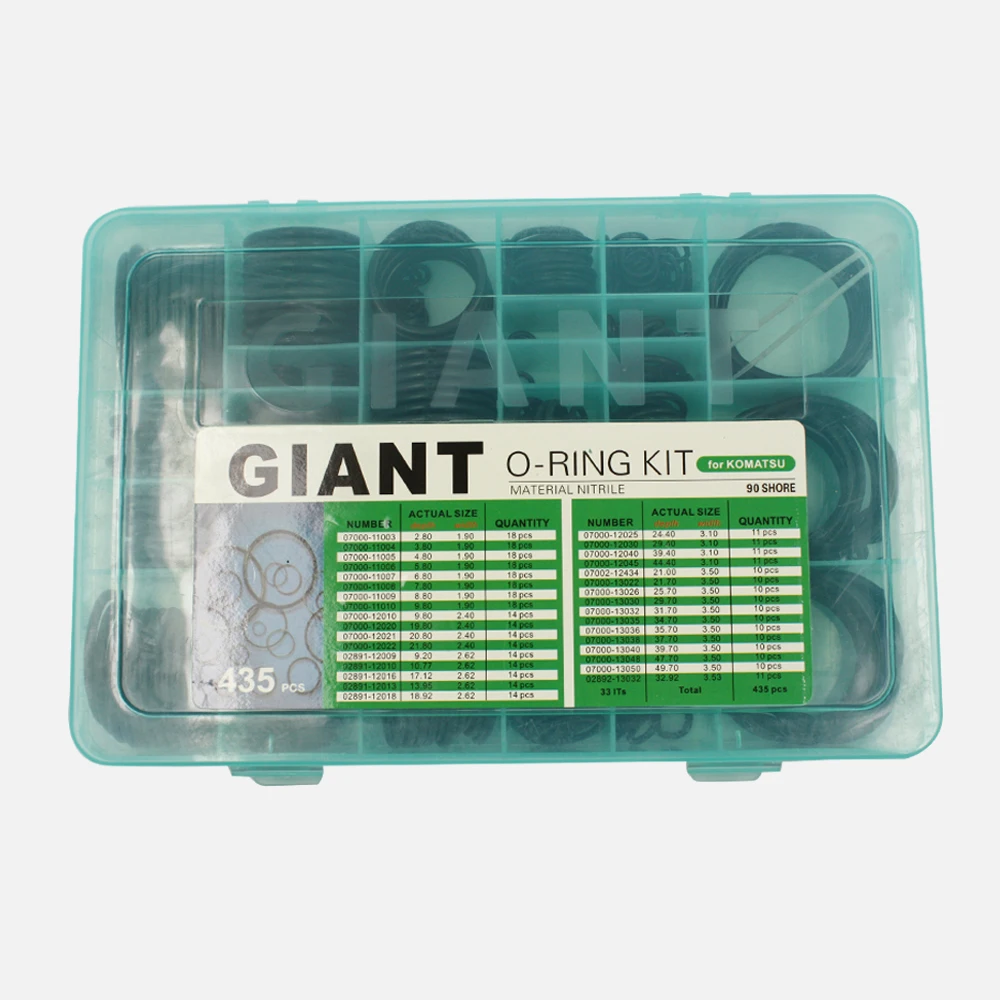 Legines 435PCS O-Ring Service Kits Nitrile Standard Industrial Ring Assortment Variaty Models O Ring Repairing Box
Legines 435PCS O-Ring Service Kits Nitrile Standard Industrial Ring Assortment Variaty Models O Ring Repairing Box