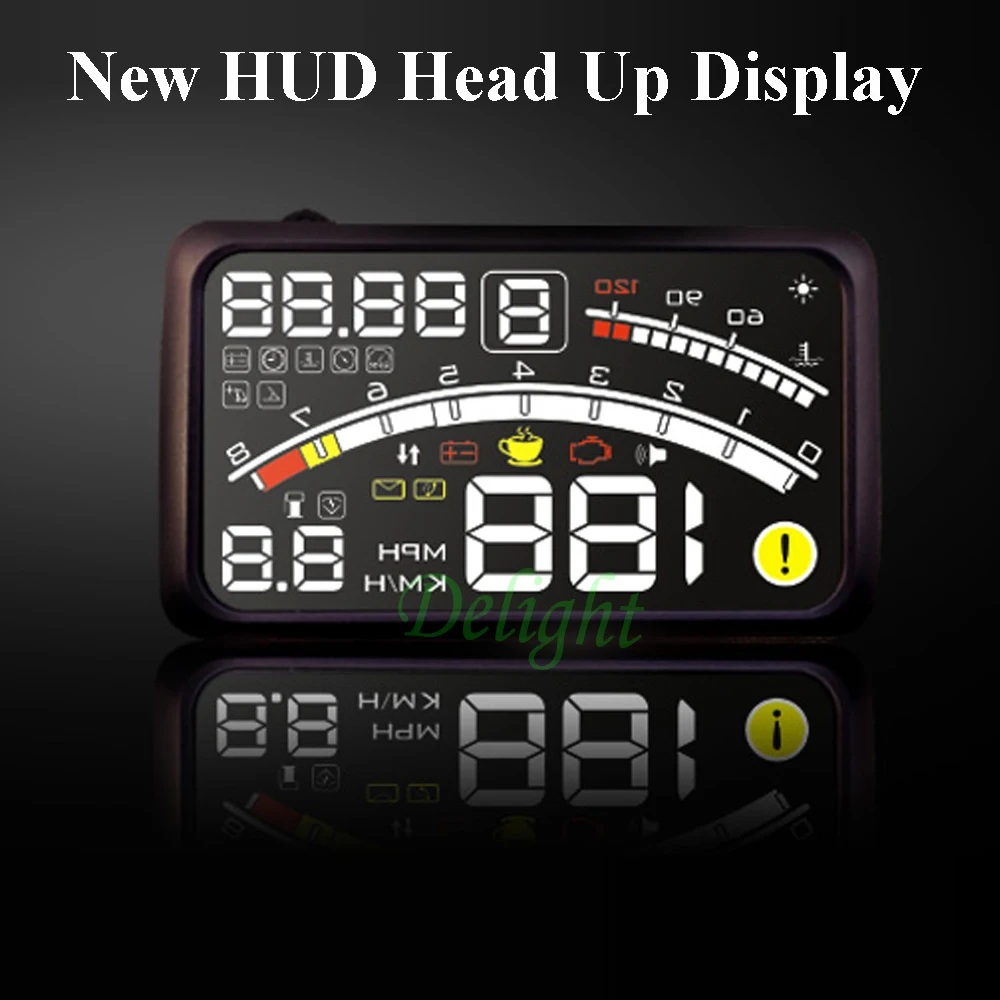 Новинка Лидер продаж 5.5 "Большой Экран автомобилей HUD Head Up Дисплей OBD II 2 авто