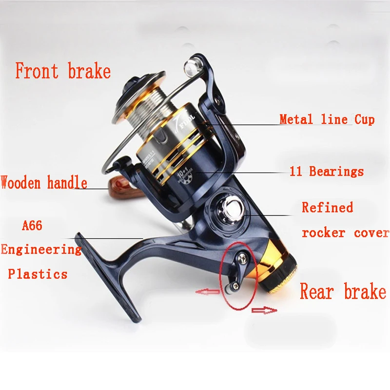 Yumoshi Carp Spinning Reels Lure Bait Casting Fishing Reel Carretilha Pesca SW 5000 6000
Yumoshi Carp Spinning Reels Lure Bait Casting Fishing Reel Carretilha Pesca SW 5000 6000