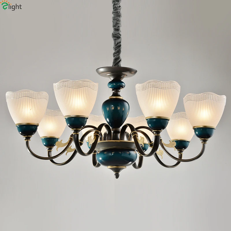 European Blue Glass Led Chandeliers Lighting Living Room Metal Led Pendant Chandelier Lights Dining Room Hanging Lamp Fixtures
European Blue Glass Led Chandeliers Lighting Living Room Metal Led Pendant Chandelier Lights Dining Room Hanging Lamp Fixtures