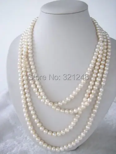 free shipping of new fashion 2014 charming 7-8mm White Akoya Cultured Pearl Necklace 70"BV146
free shipping of new fashion 2014 charming 7-8mm White Akoya Cultured Pearl Necklace 70"BV146