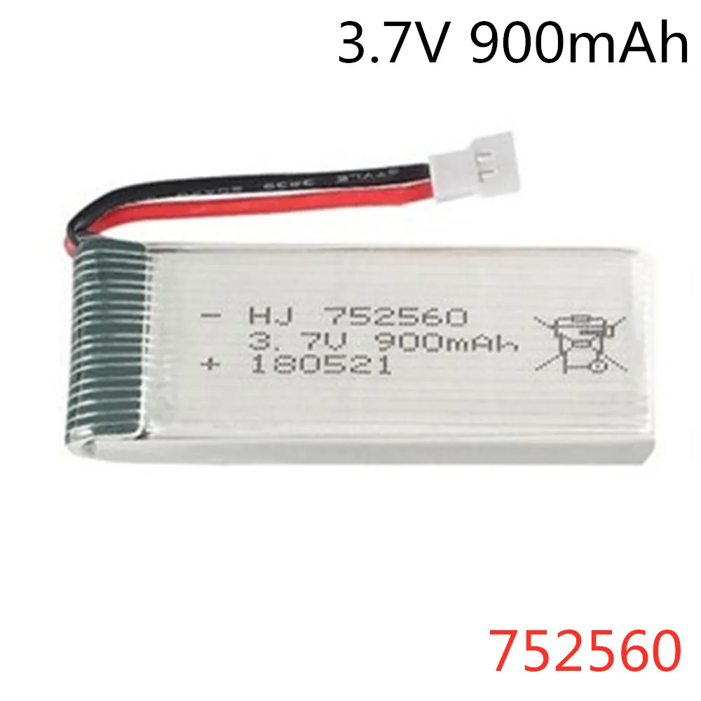 Аккумулятор lipo 752560 в 3 7 мач для X5 X5C X5SC X5SW 900 8807 вт A6 A6W запасные части