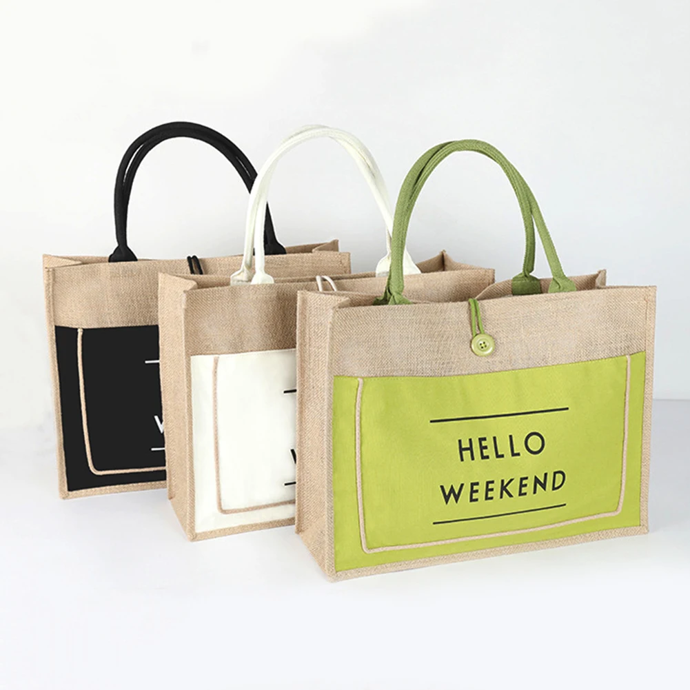 High Quality Women Linen Luxury Tote Large Capacity Female Casual Shoulder Bag Lady Daily Handbag Fresh Beach Shopping Bag
High Quality Women Linen Luxury Tote Large Capacity Female Casual Shoulder Bag Lady Daily Handbag Fresh Beach Shopping Bag
