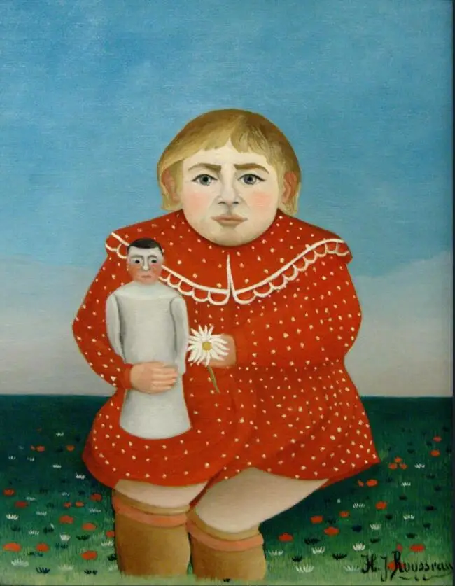 High quality Oil painting Canvas Reproductions The girl with a doll (1904-1905) by Henri Rousseau painting hand painted
High quality Oil painting Canvas Reproductions The girl with a doll (1904-1905) by Henri Rousseau painting hand painted