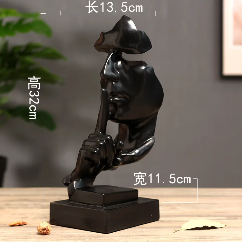Creative Silence Golden Figure Model Sculpture Decoration Office Decoration Creative Modern Home Furnishings Ornaments Crafts
Creative Silence Golden Figure Model Sculpture Decoration Office Decoration Creative Modern Home Furnishings Ornaments Crafts