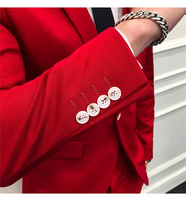 High quality New Men's Suit set Trend Wedding banquet youth suit three-piece suit Suit + vest + pants to send a tie
High quality New Men's Suit set Trend Wedding banquet youth suit three-piece suit Suit + vest + pants to send a tie