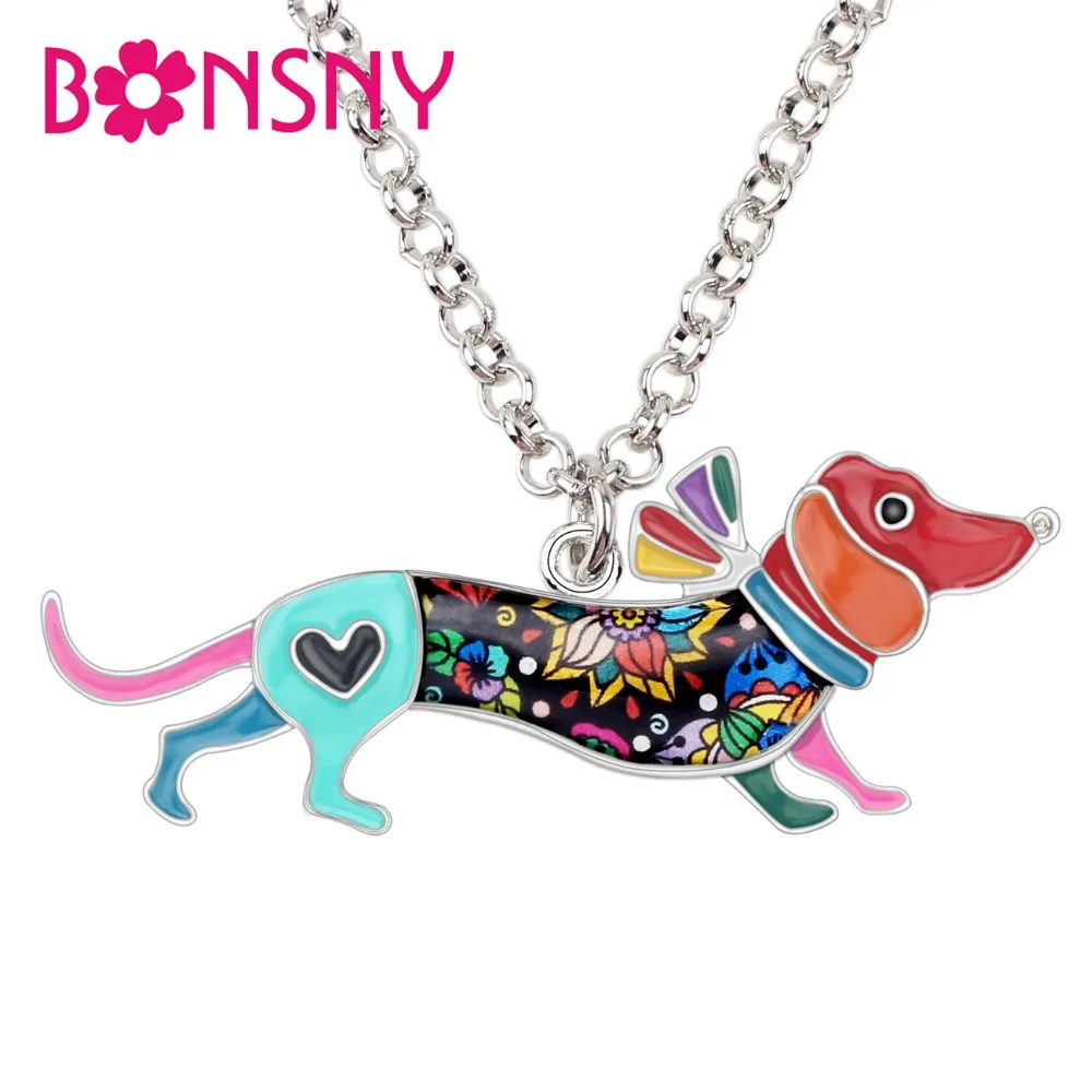 Bonsny Statement Enamel Alloy Floral Collar Dachshund Dog Necklace Pendant Cartoon Animal Jewelry For Women Girls Teen Pet Lover
Bonsny Statement Enamel Alloy Floral Collar Dachshund Dog Necklace Pendant Cartoon Animal Jewelry For Women Girls Teen Pet Lover