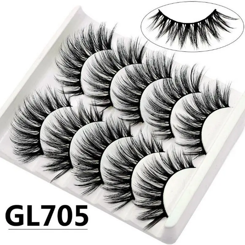 5 Pairs Eyelashes 3D Mink Lashes Handmade Full Strip Lashes Cruelty Free Luxury Mink Eyelashes Makeup Lash DOCOCER
5 Pairs Eyelashes 3D Mink Lashes Handmade Full Strip Lashes Cruelty Free Luxury Mink Eyelashes Makeup Lash DOCOCER